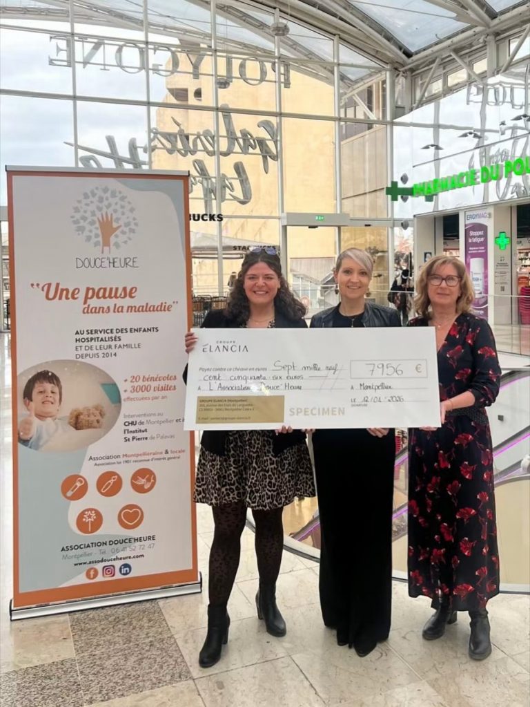 Cheque remis par le Polygone