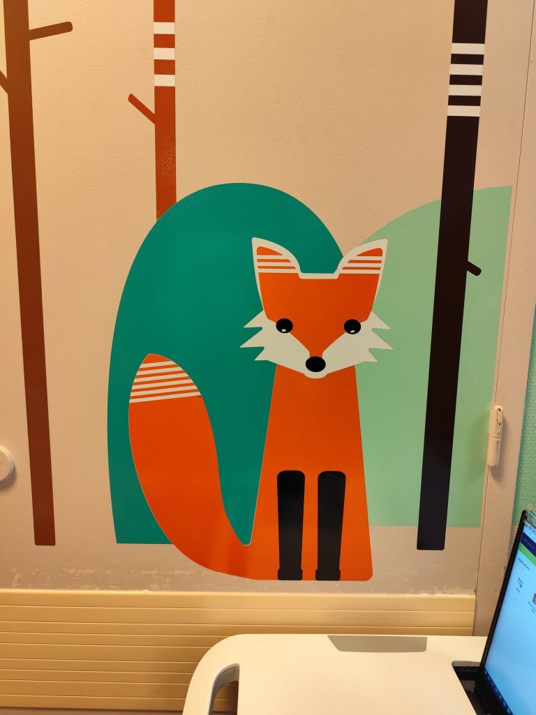 Décor de l'espace enfant au CHU de Montpellier